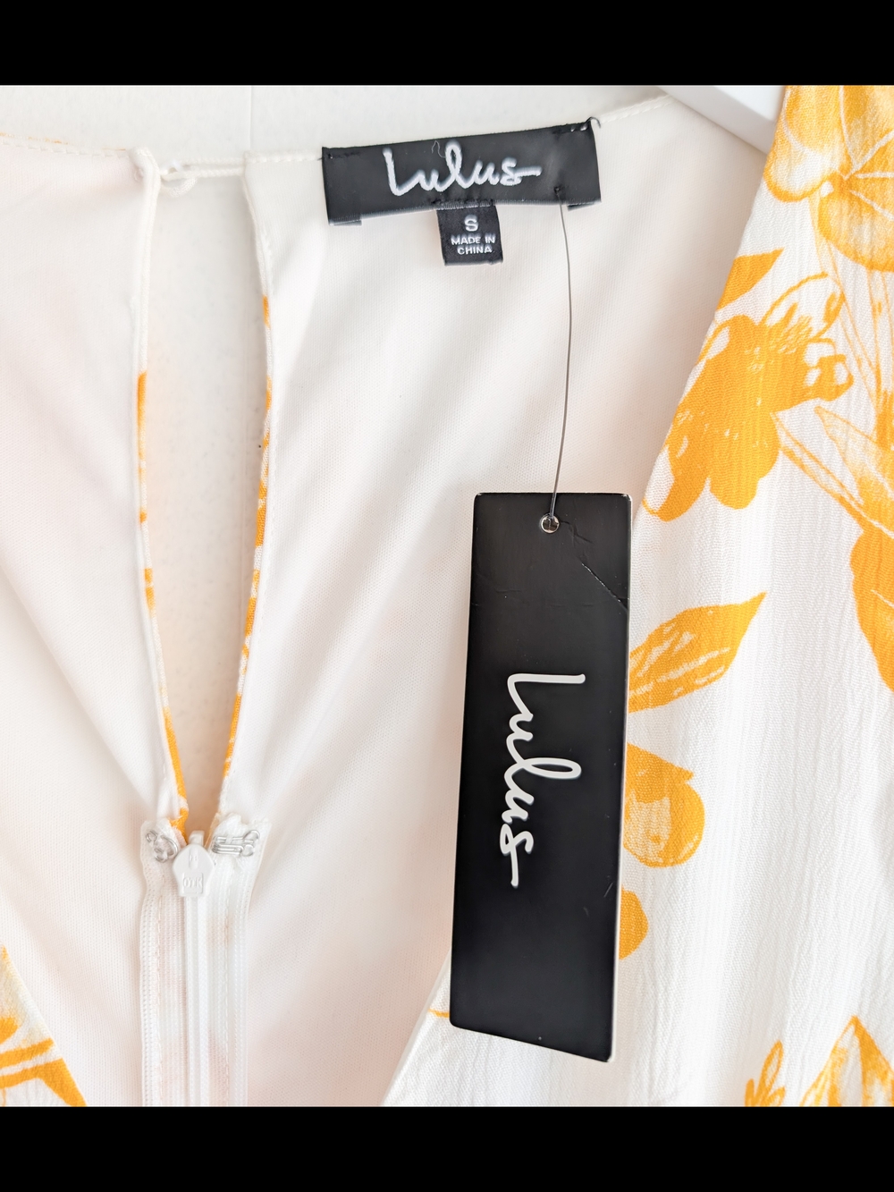 Lulu's White Maxi Dress with Yellow Floral Print - Picture 2 of 8
